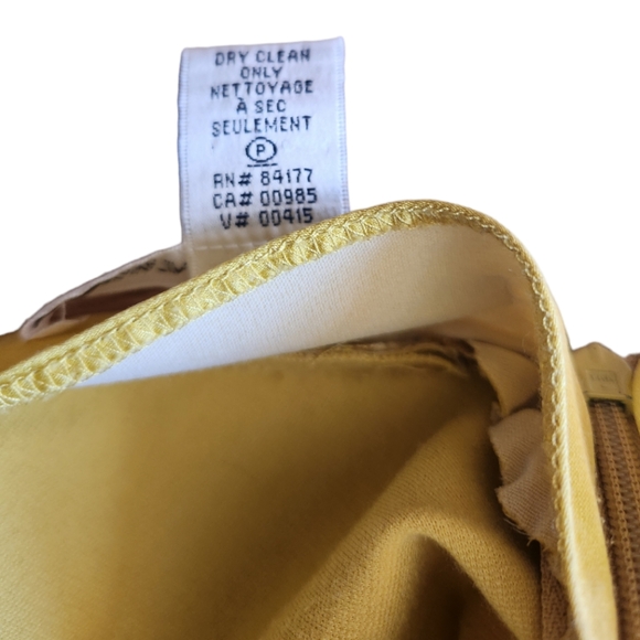 DVF Diane von Furstenberg Helen cap sleeve sheath Buttery Yellow Sz 6 $365 - Picture 9 of 11